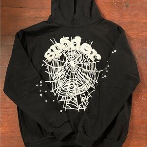 Og Black Web Sp5der Hoodie size L